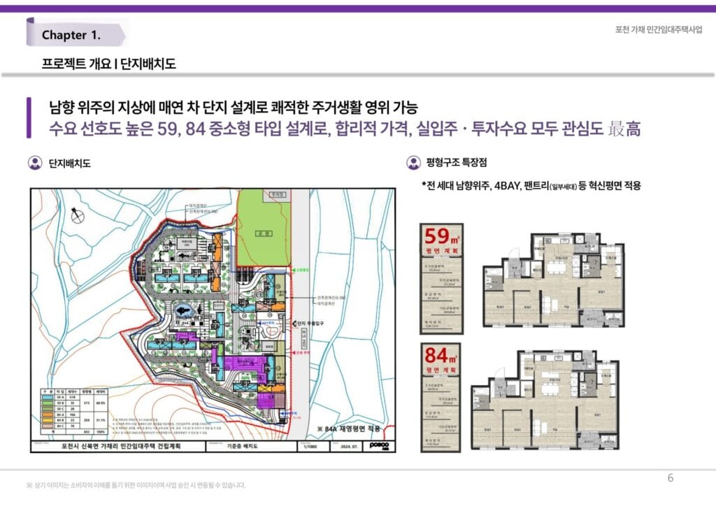 포천역 민간임대 세대안내